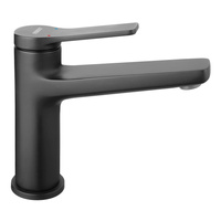 Bateria umywalkowa stojąca FERRO STRATOS BLACK, czarny