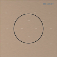 Pneumatyczny zawór spłukujący Geberit do pisuaru, ręczny, Typ 40, stal nierdzewna czerwone złoto, okrągły