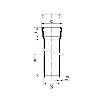 Rura kanalizacyjna zewnętrzna PP-MD MAGNAPLAST KG2000 200 x 3000 x 7.7 z kielichem kolor zielony, klasa SN 16