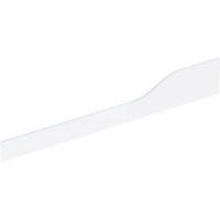 Osłona dekoracyjna Geberit Bambini przednia, do umywalki dla dzieci, do czterech baterii umywalkowych, niższa umywalka po lewej stronie: Biały-alpin / Matowy