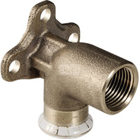 Kolano 90' GEBERIT Mapress Kupfer, brąz, 1/2'' x 15 mm (GW x mufa zaprasowywana), 36 mm