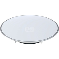 Pokrywa odpływu Geberit Split d90, do syfonu brodzikowego, wysokość zasyfonowania 30 / 50 mm: Płyta przykrywająca: biała / matowa, Pierścień ozdobny: chrom matowy