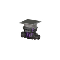 Zawór zwrotny Staufix DN 125 z pokrywą czarną z 1 klapą z tworzywa i 1 klapą ze stali nierdzewnej