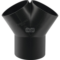 Trójnik GEBERIT HDPE 60' PE 110 mm (króciec z tworzywa sztucznego do spawania/zgrzewaniania x króciec z tworzywa sztucznego do spawania/zgrzewaniania x króciec z tworzywa sztucznego do spawania/zgrzewaniania)