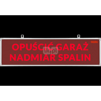 Tablica ostrzegawcza TP-42/H1, "NIE WCHODZIĆ NADMIAR SPALIN", zasilanie 230V