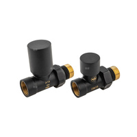 Zestaw grzejnikowy, prosty, komfort pro, czarny