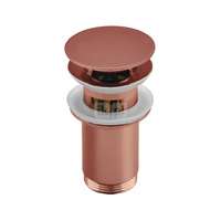 Zestaw odpływowy do umywalki PERFEXIM SPPMWK07OP różowe złoto 2 3/4'', przycisk duży okrągły płaski