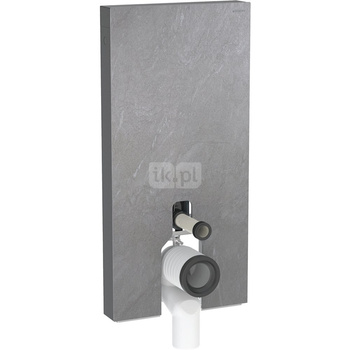 Moduł sanitarny do WC stojącego GEBERIT Monolith Plus, 1010 mm x 480 mm x 106 mm, front: imitacja betonu, bok: czarny