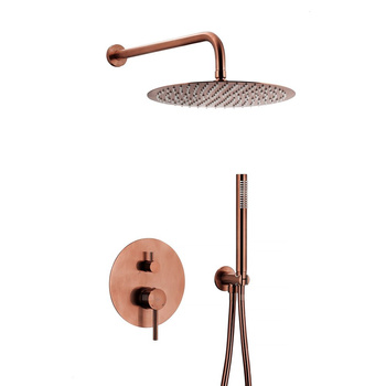 MOZA Zestaw natryskowy podtynkowy z Baterią 3 funkcyjną, Brushed rose gold PVD