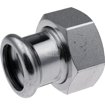 Półśrubunek z płaskim uszczelnieniem GW Steel - 22 G1"
