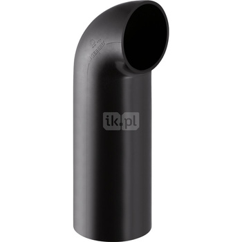 Kolano o małym promieniu 90' GEBERIT HDPE, PE / polietylen, 110 mm, DN 100 x 110 mm x DN 100 (króciec)