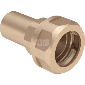Złączka przejściowa do rur karbowanych GEBERIT Mapress, mosiądz / mosiądz, 28 mm x DN 25 (końcówka wciskowa x PZ)