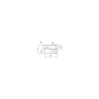 Przedłużka redukcja RUMET mosiądz 1 1/4'' x 1'' (GZ x GW), 21 mm