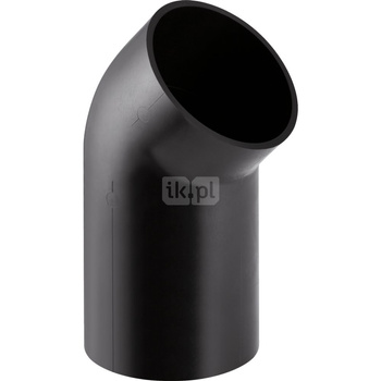 Kolano o wydłużonym końcu 45' GEBERIT HDPE, PE / polietylen, 75 mm, DN 70 x 75 mm x DN 70 (króciec)