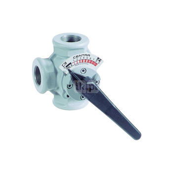 Zawór 3-drogowy mieszający, gwintowany, przelot prosty, DN 32 PN6, kv=16 m³/h