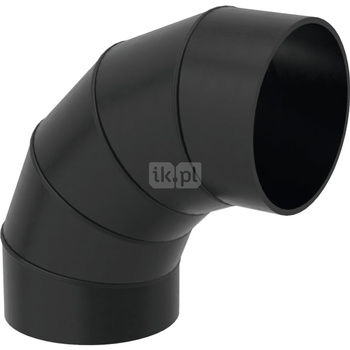 Długi łuk 90' GEBERIT HDPE, PE / polietylen, 250 mm, DN 250 x 250 mm x DN 250 (króciec)