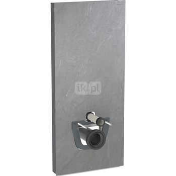 Moduł sanitarny do WC wiszącego GEBERIT Monolith Plus, 1140 mm x 505 mm x 106 mm, front: imitacja betonu, bok: czarny