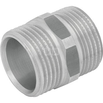 Łącznik mosiężny niklowany GZ - G1/2"