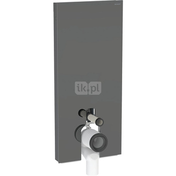 Moduł sanitarny do WC stojącego GEBERIT Monolith Plus, 1140 mm x 505 mm x 106 mm, front: lava, bok: czarny