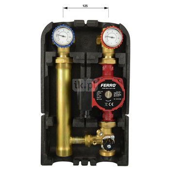 Grupa mieszająca GZ 6/4" z zaworem 3-drogowym i pompą GPAII