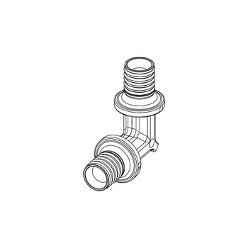 Kolano 90' TECE flex, tworzywo, 16  mm x 16  mm (zz x zz)