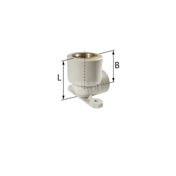 Kolano ścienne z uszami PP-R GW - 20 Rp1/2" L = 45 mm