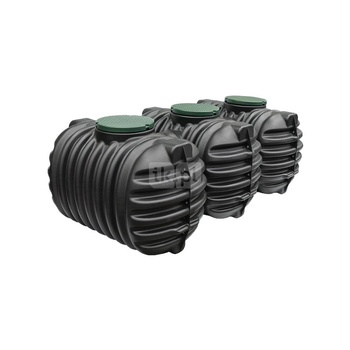 CRISTALL TRIO Zbiornik na wodę deszczową 7950 /8400L z pokrywami D600 - plastikowy Zbiornik na wodę deszczową, zbiornik na deszczówkę , zbiornik retencyjny, zbiornik z tworzywa , szambo