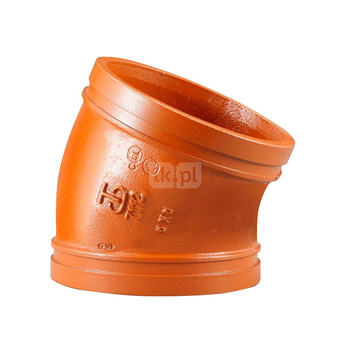 Kolano 22.5' pomarańczowe Groove - 219.1