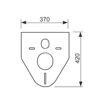 Podkładka izolacyjna do miski ustępowej i bidetu TECE