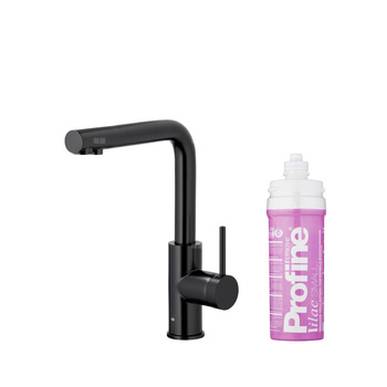 DUERO PURE BASIC BATERIA KUCHENNA Z FUNKCJĄ FILTRACJI WODY, CZARNA + ZESTAW FILTRUJĄCY PROFINE LILAC S