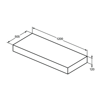 ADAPTO KONSOLA 120X50 GRY STN