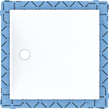 Panel do prysznica bezbrodzikowego Geberit Setaplano, kwadratowy: 100x100cm