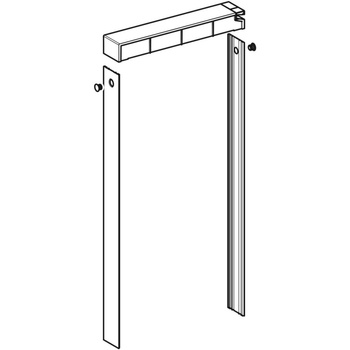 Zestaw pokrywy spłuczki z okładziną boczną, do modułu sanitarnego Geberit Monolith do wiszącej miski WC, 101 cm, indywidualnie wybrany przez klienta: Aluminium szczotkowane