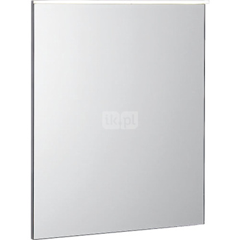 Podświetlane lustro Geberit Xeno², z bezpośrednim i pośrednim oświetleniem: 60x71cm, Aluminium szczotkowane