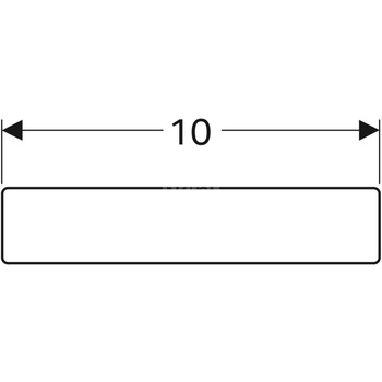 Uchwyt magnetyczny Geberit: 10x2x0.5cm,