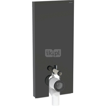 Moduł sanitarny do WC stojącego GEBERIT Monolith Plus, 1140 mm x 505 mm x 106 mm, front: czarny, bok: czarny