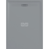 Brodzik prostokątny Geberit Sestra: 100x70x4cm, Szary / Struktura łupka