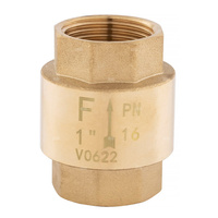 Zawór zwr. z element.zamyk. z tworzywa, 4'', nakr.-nakr.