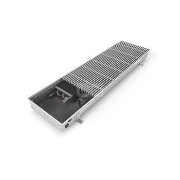 Grzejnik konwektorowy ZEHNDER Terraline Neo, wym. 70 x 3500 mm, kolor aluminiowy naturalny, moc 3608 W