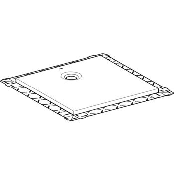 Brodzik kwadratowy Geberit Olona z włókniną uszczelniającą: 90x90cm