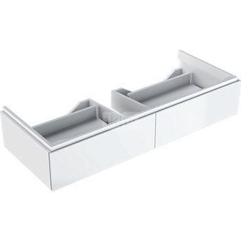 Szafka pod umywalkę GEBERIT Xeno2, 2 szuflady, kolor biały szer.1200mm