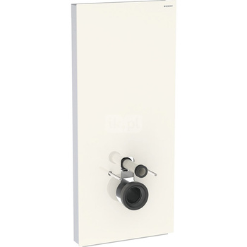 Moduł sanitarny do WC wiszącego GEBERIT Monolith Plus, 1140 mm x 505 mm x 106 mm, front: sand, bok: aluminium