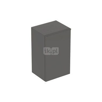 Geberit Smyle Square Szafka boczna, B36cm, H60cm, T32.6cm, z jednymi drzwiami, z zawiasem po lewej stronie, lava