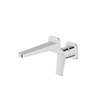 Bateria Malaga, umywalkowa, podtynkowa, ścienna, chrom