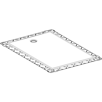 Panel do prysznica bezbrodzikowego Geberit Setaplano, prostokątny: 180x90cm