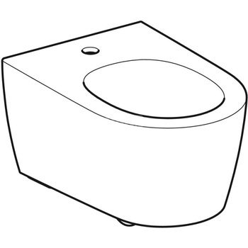 Bidet wiszący Geberit ONE, ukryte mocowania: T=54cm, Przelew=Niewidoczny, Biały / Matowy