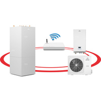 Hybrydowy System Grzewczy 1F R32 Prima S 10GT szafa hydrauliczna GT160, centrala Smart Home Sinum Lite