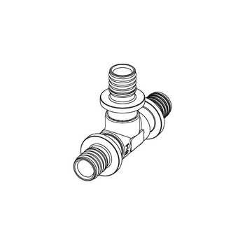 Trójnik TECE flex brąz 25 GZ