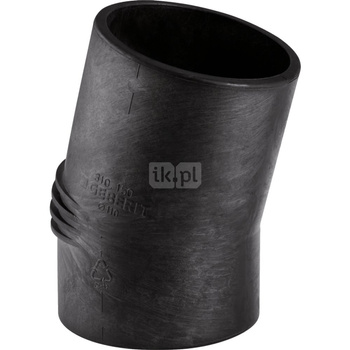 Kolano 15' GEBERIT Silent-db20, PE / polietylen, 63 mm, DN 60 x 63 mm x DN 60 (króciec)