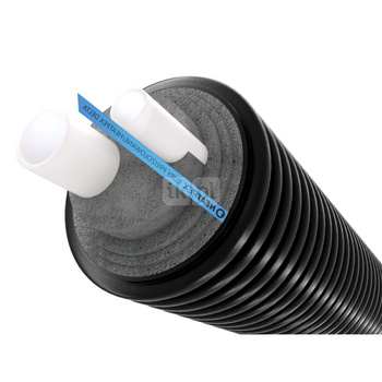 Rura preizolowana HEATPEX DELTA PEX SANI DUO 2 x pex-a 40 x 25 / 160 mm, izolacja pe